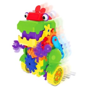 Joc STEM de constructie Robot dinozaur cu peste 60 de piese